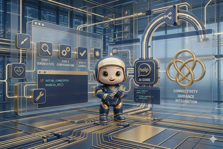 PTYXO robot configuring AI automation setup
